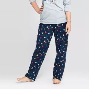 Women’s Fleece Twinkly Lights Pajama Pants